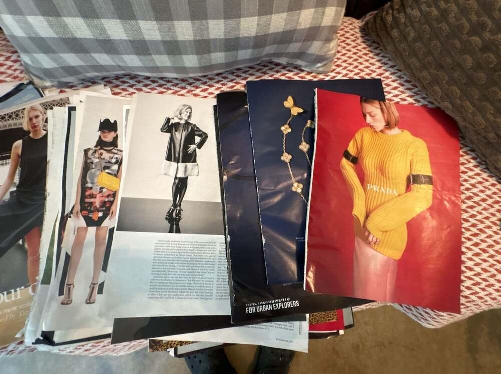 Collection of Vintage Fashion Magazine Editorial Tear Sheets